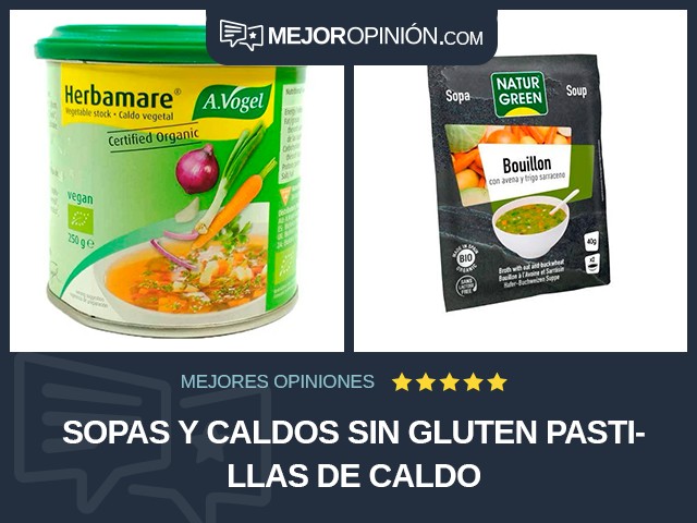 Sopas y caldos Sin gluten Pastillas de caldo