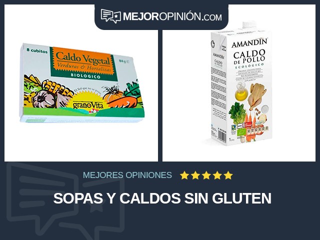 Sopas y caldos Sin gluten