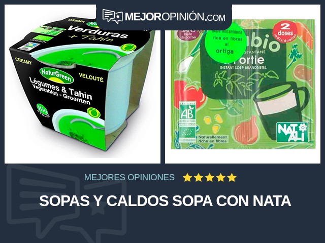 Sopas y caldos Sopa Con nata