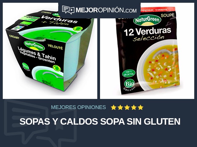 Sopas y caldos Sopa Sin gluten