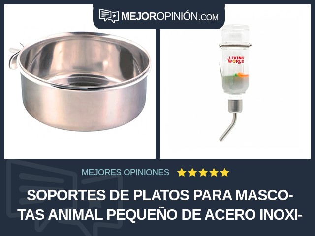 Soportes de platos para mascotas Animal pequeño De acero inoxidable