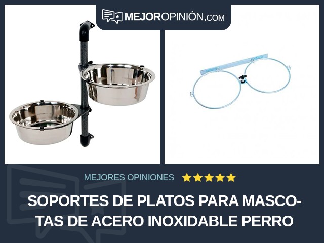 Soportes de platos para mascotas De acero inoxidable Perro