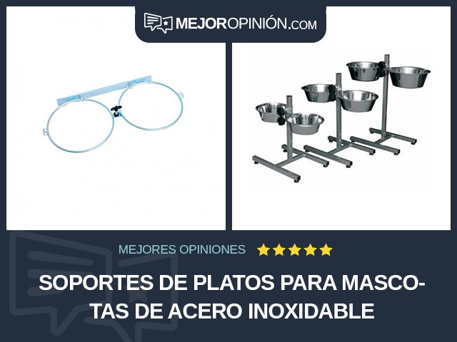 Soportes de platos para mascotas De acero inoxidable