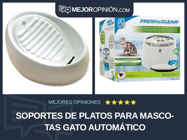 Soportes de platos para mascotas Gato Automático