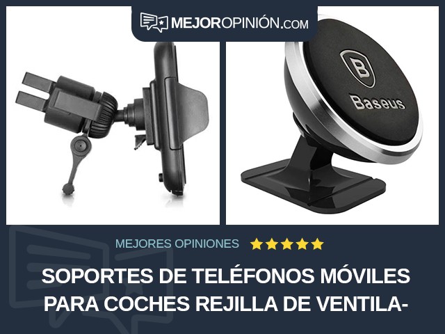 Soportes de teléfonos móviles para coches Rejilla de ventilación