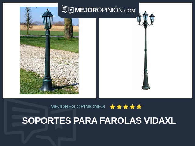 Soportes para farolas vidaXL