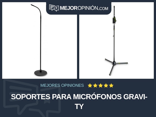 Soportes para micrófonos Gravity