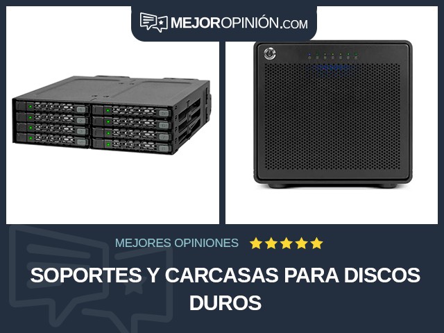 Soportes y carcasas para discos duros