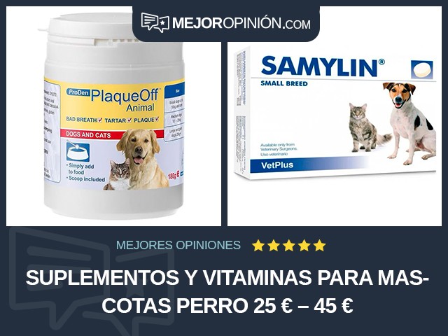 Suplementos y vitaminas para mascotas Perro 25 € – 45 €