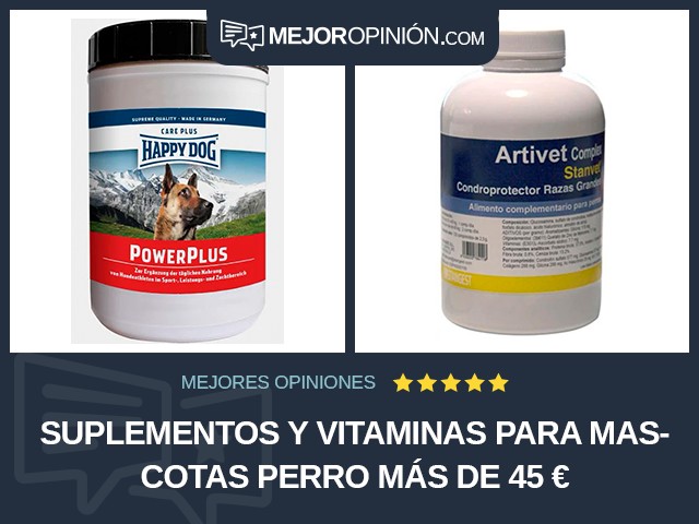 Suplementos y vitaminas para mascotas Perro Más de 45 €