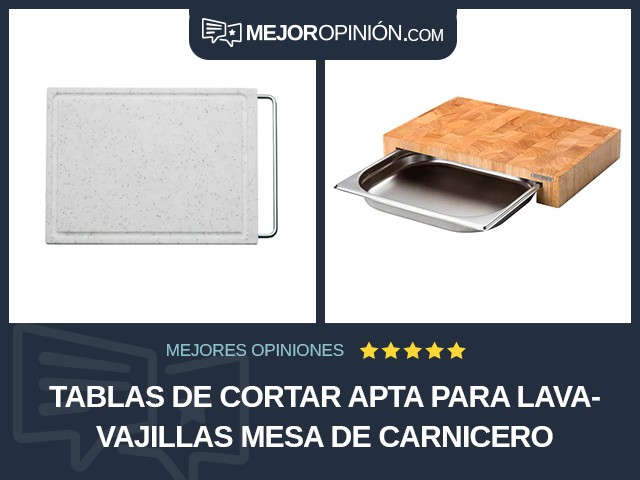 Tablas de cortar Apta para lavavajillas Mesa de carnicero