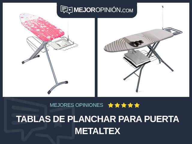 Tablas de planchar Para puerta Metaltex