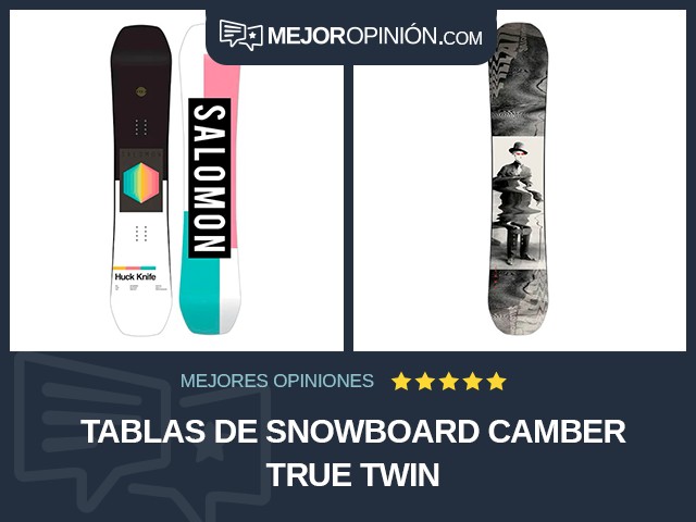 Tablas de snowboard Camber True twin