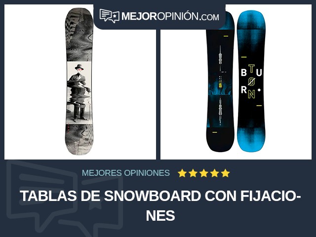 Tablas de snowboard Con fijaciones
