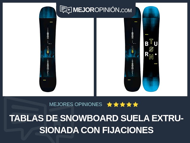 Tablas de snowboard Suela extrusionada Con fijaciones