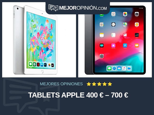 Tablets Apple 400 € – 700 €