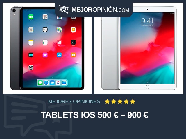 Tablets iOS 500 € – 900 €