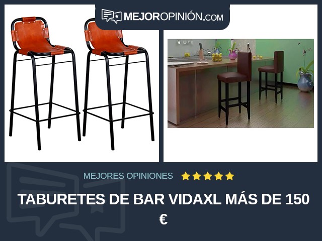 Taburetes de bar vidaXL Más de 150 €