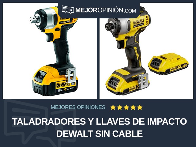 Taladradores y llaves de impacto DEWALT Sin cable