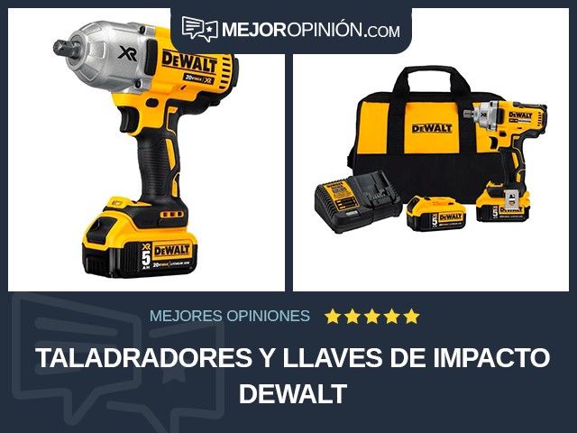 Taladradores y llaves de impacto DEWALT