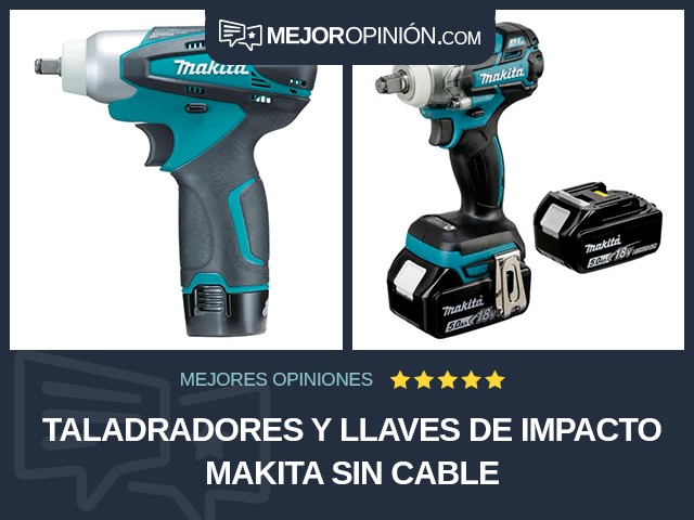 Taladradores y llaves de impacto Makita Sin cable