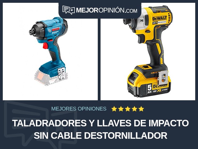 Taladradores y llaves de impacto Sin cable Destornillador