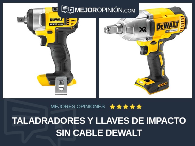 Taladradores y llaves de impacto Sin cable DEWALT