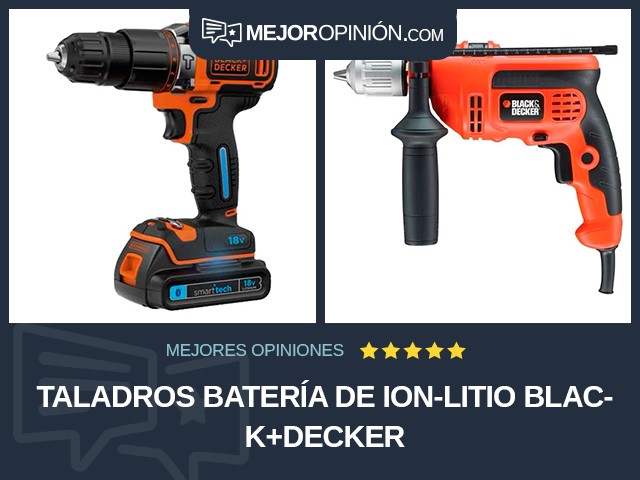 Taladros Batería de ion-litio BLACK+DECKER