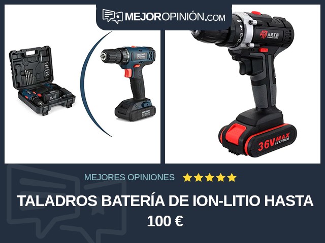 Taladros Batería de ion-litio Hasta 100 €