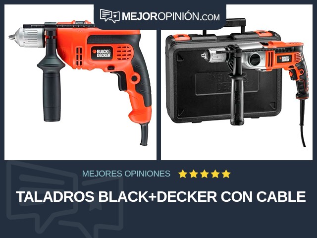 Taladros BLACK+DECKER Con cable