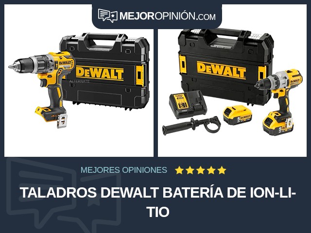 Taladros DEWALT Batería de ion-litio