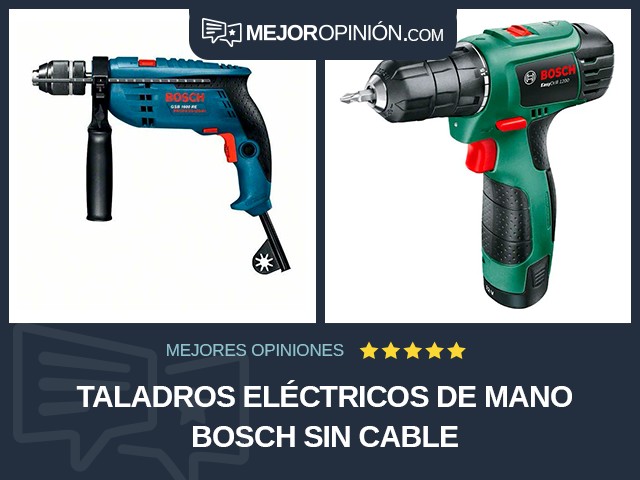 Taladros eléctricos de mano Bosch Sin cable