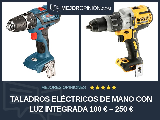 Taladros eléctricos de mano Con luz integrada 100 € – 250 €