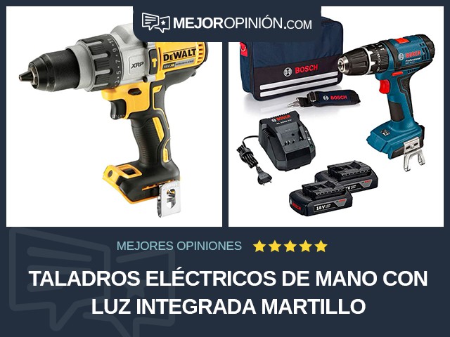 Taladros eléctricos de mano Con luz integrada Martillo