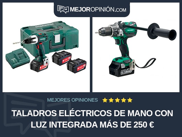 Taladros eléctricos de mano Con luz integrada Más de 250 €