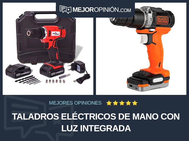 Taladros eléctricos de mano Con luz integrada