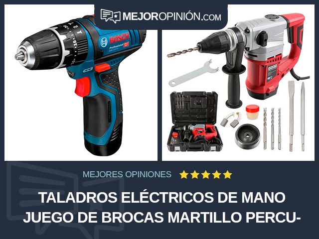 Taladros eléctricos de mano Juego de brocas Martillo percutor