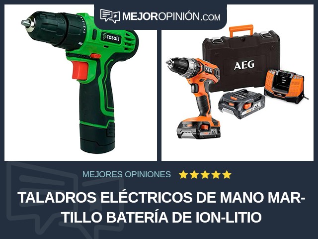 Taladros eléctricos de mano Martillo Batería de ion-litio