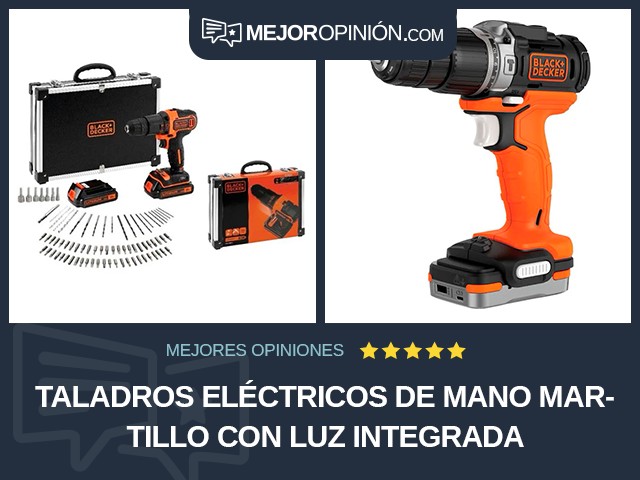 Taladros eléctricos de mano Martillo Con luz integrada