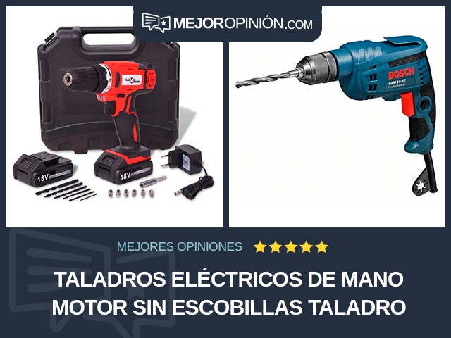 Taladros eléctricos de mano Motor sin escobillas Taladro