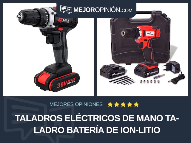 Taladros eléctricos de mano Taladro Batería de ion-litio