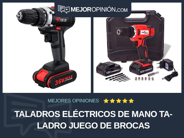 Taladros eléctricos de mano Taladro Juego de brocas