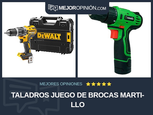 Taladros Juego de brocas Martillo