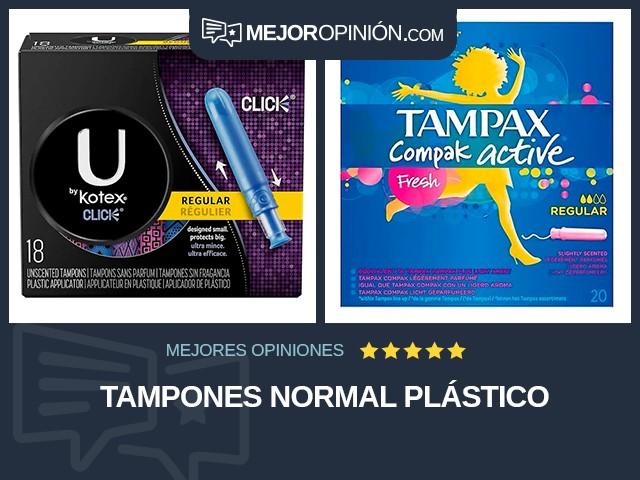 Tampones Normal Plástico