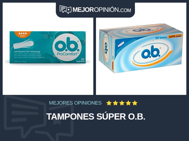 Tampones Súper o.b.