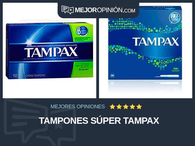 Tampones Súper Tampax