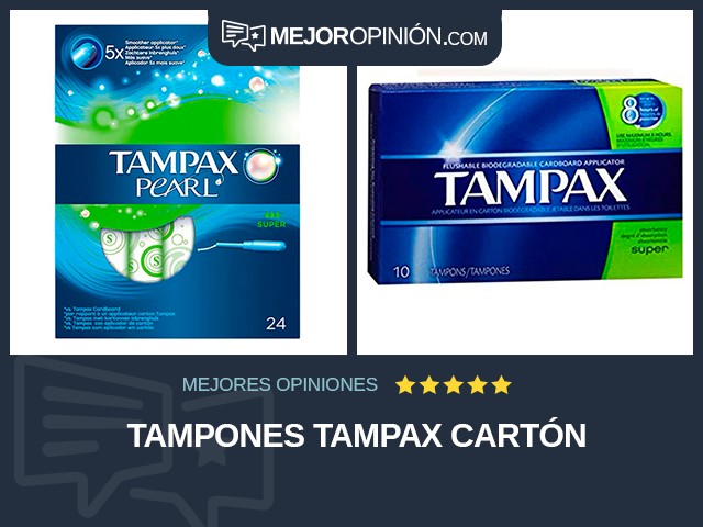 Tampones Tampax Cartón
