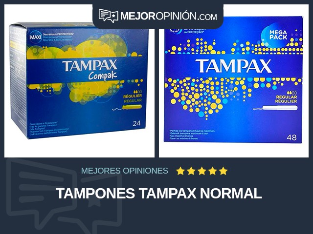 Tampones Tampax Normal
