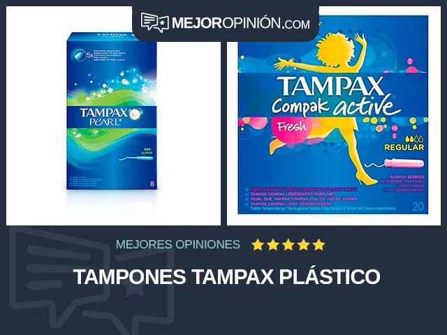 Tampones Tampax Plástico