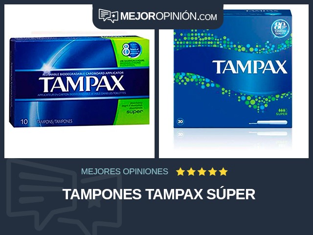 Tampones Tampax Súper